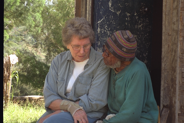 Edna with Jonah, her adopted father